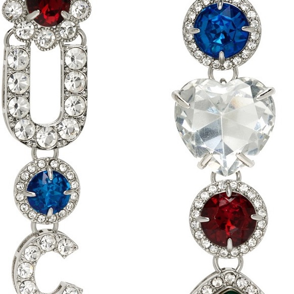 Marc Jacobs Heaven Silver Mismatched 'f*ck' Earrings NWT - Picture 2 of 4